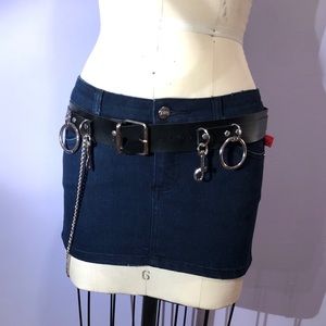 Tripp NYC micromini denim skirt